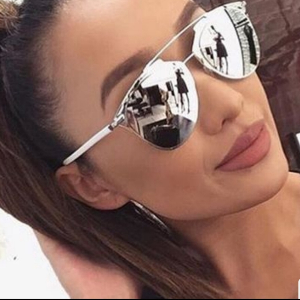 Christian Dior Reflected Sunglasses in Sil…